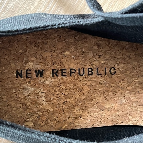 Republic Mens NR01040001 Black Low Top Night Cap Canvas Size 9.5 Sneakers - Picture 4 of 12